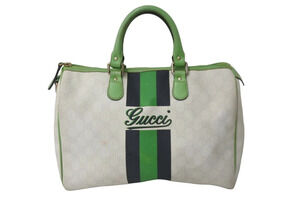Gucci Boston Bag Handbag GG JOY Supreme Canvas